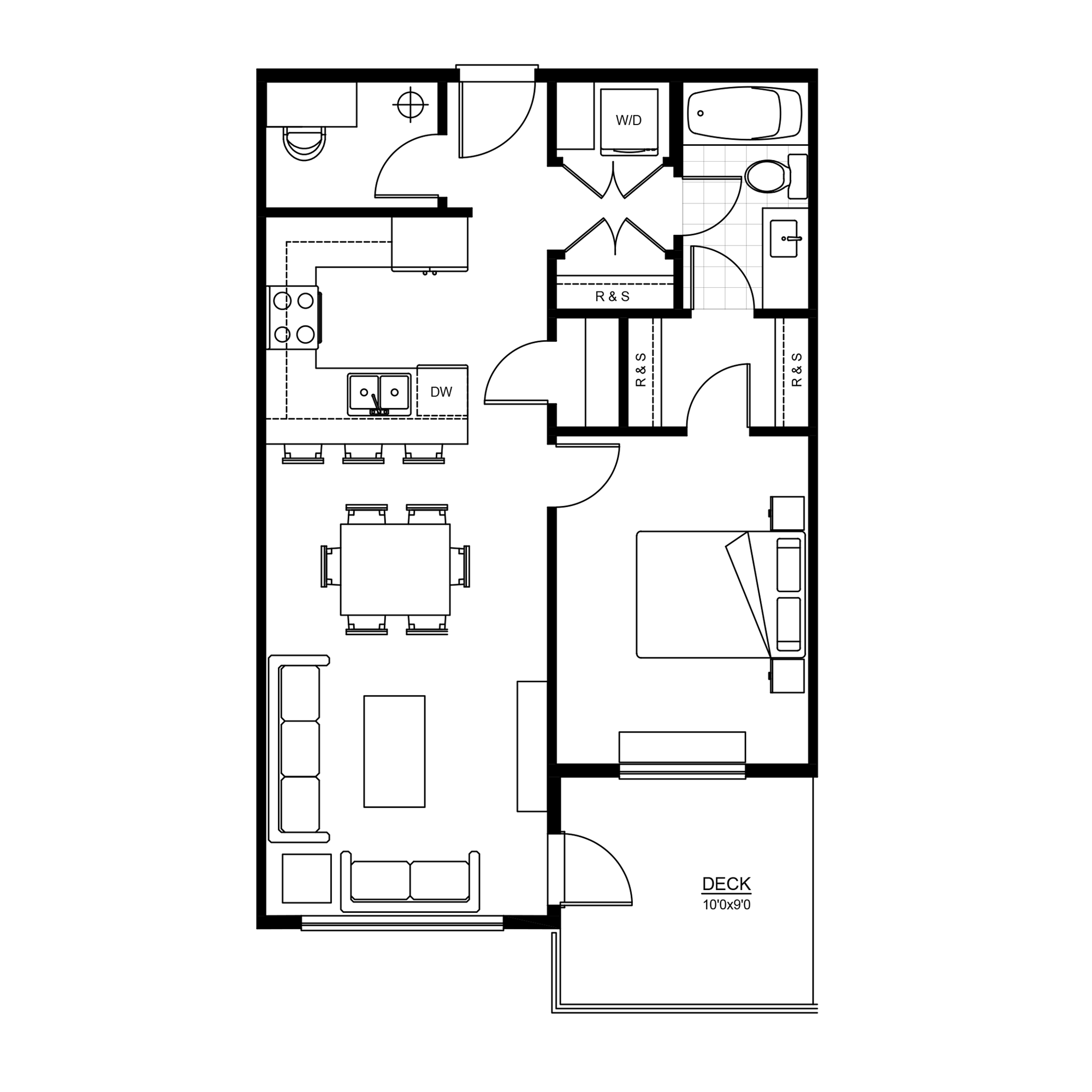 Mercato Plaza - Plan Ba 1BR+DEN